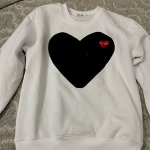 boujee crew sweater comme des garçon